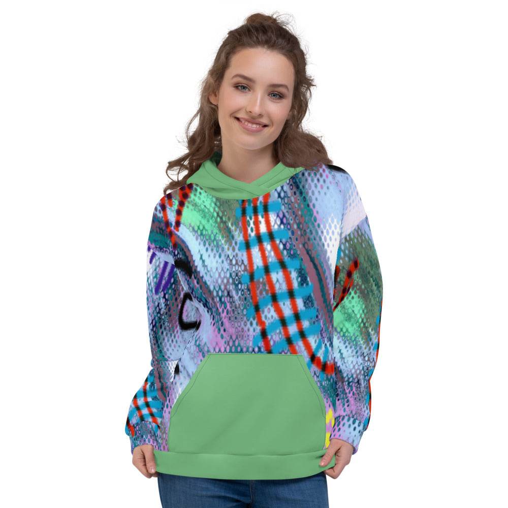 Tribal Set 1 Hoodie, Design TRIB123 light green, NO LOGO