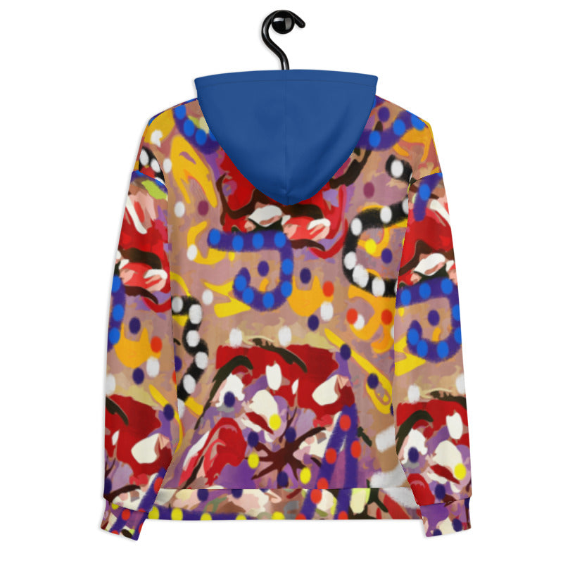 Tribal Set 1 Hoodie, TRIB127 Blue, NO LOGO