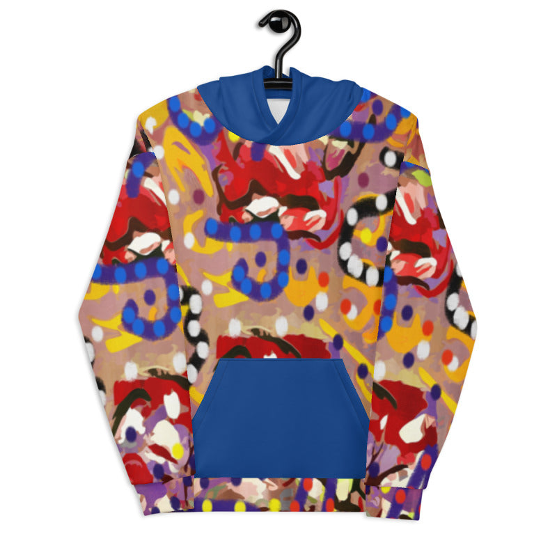 Tribal Set 1 Hoodie, TRIB127 Blue, NO LOGO